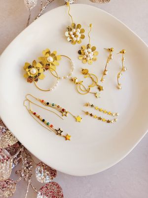 Aretes de estrellas y colores