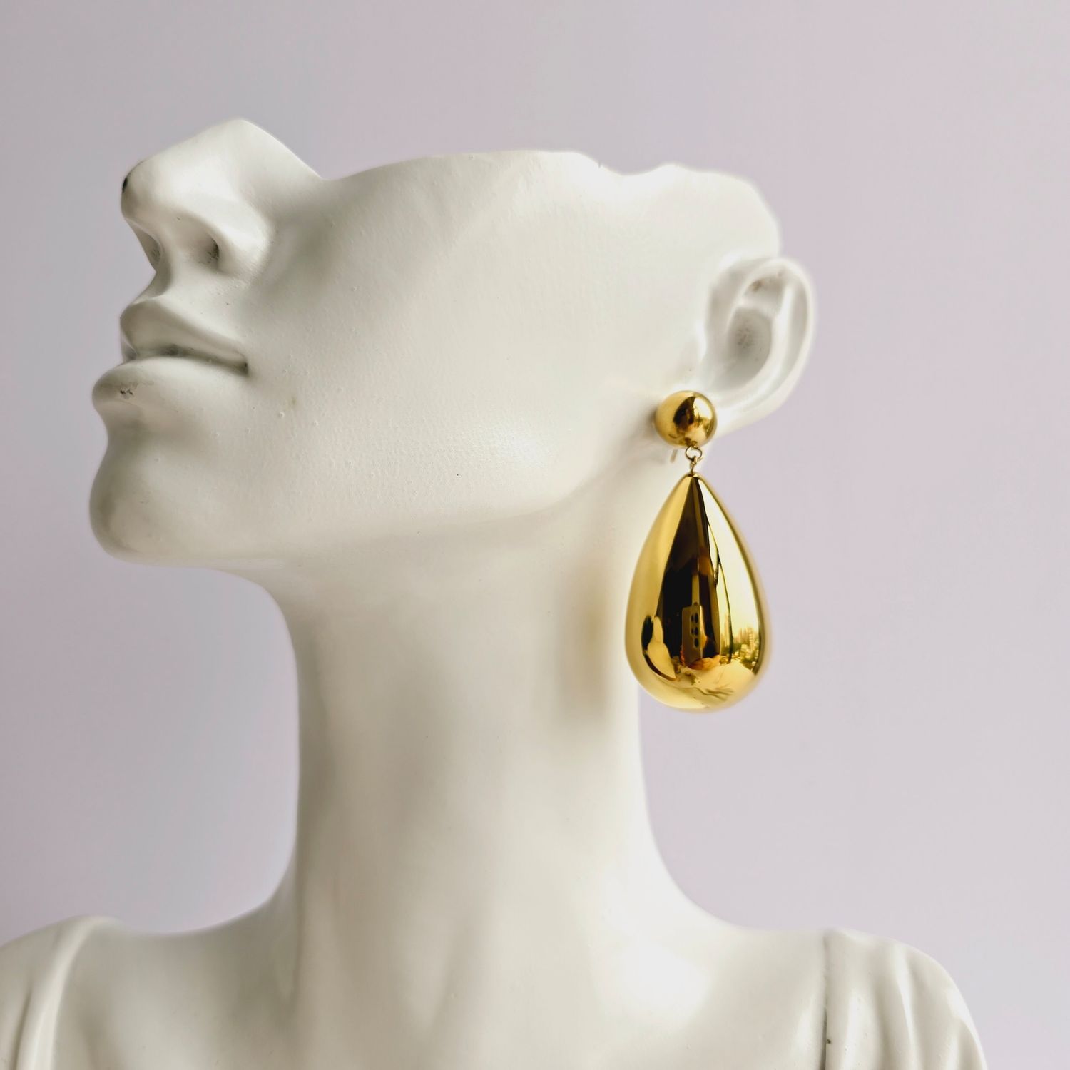 Aretes gota grande