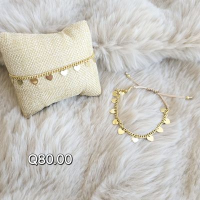 Pulsera Rodio Corazones