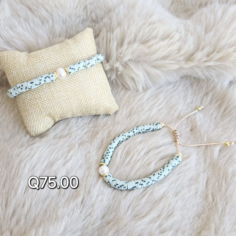 Pulsera celeste con turquesa