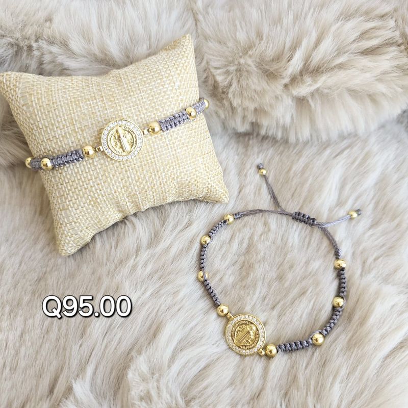 Pulsera Tejida Rodio San Benito