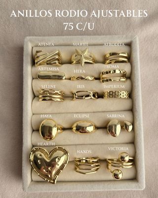 Anillos Lisos de rodio