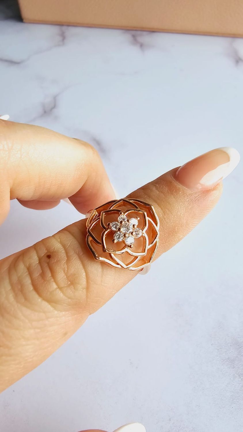 Anillo Flower Rose