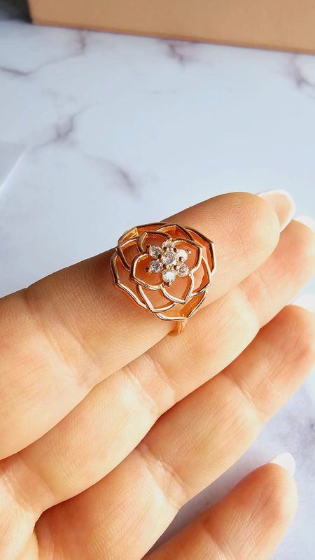 Anillo Flower Rose
