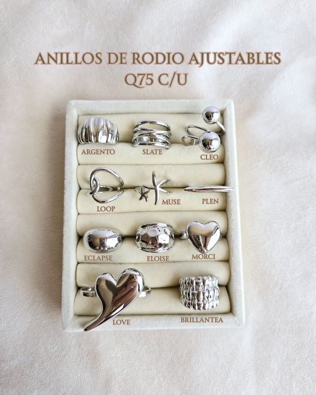 Anillos de Rodio ajustable