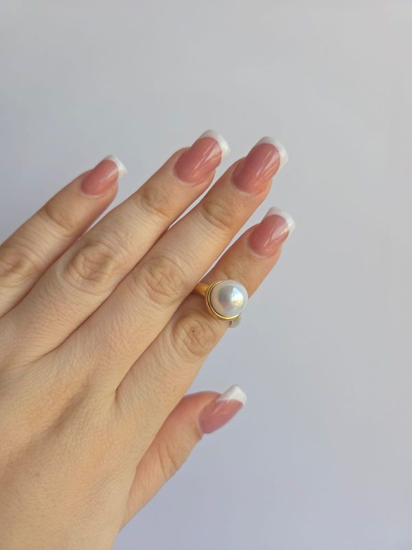 Anillo Perlina