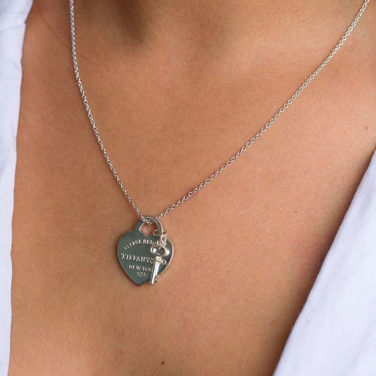 Cadena Dije de Corazón y Llave