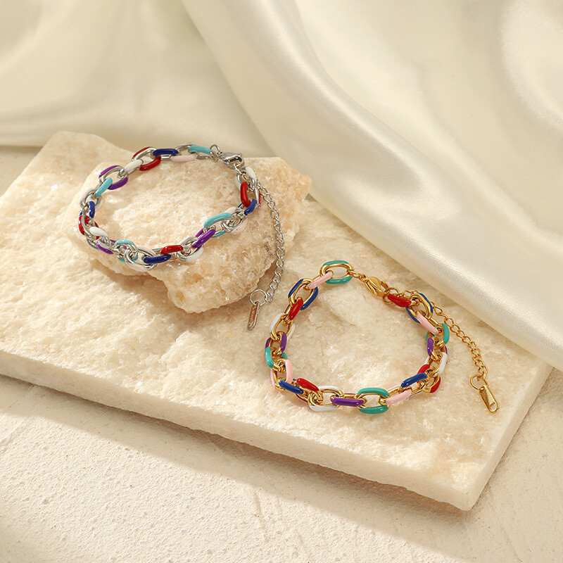 Pulsera Colores en Acero Inoxidable