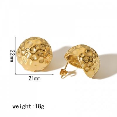 Aretes de Borlas Martilladas