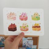 Cat - cakes stickers