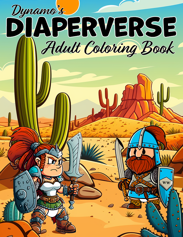 Dynamo's Diaperverse Adult Coloring Book (Download)