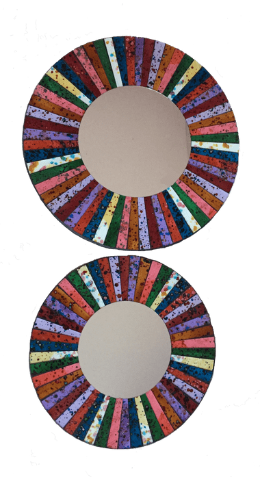 Round Mosaic Mirror 30cm