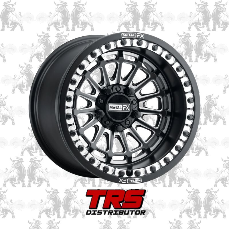 Metal FX Delta 15x7 4x137 ET +4/+3 Black Milled Wheels – Set of 4