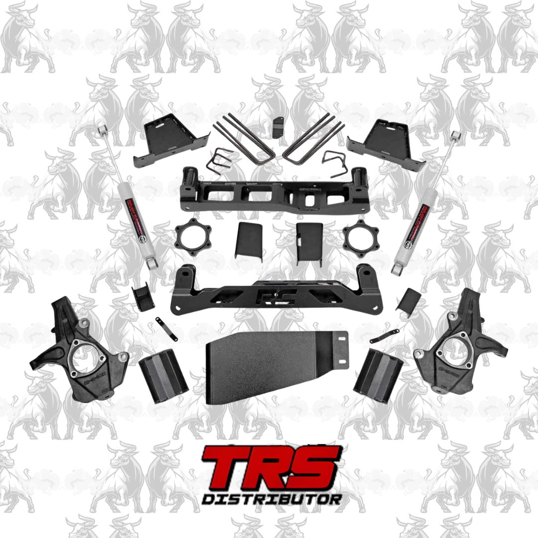 Rough Country 7.5" Suspension Lift Kit with Front Lifted Struts 2007–2013 Silverado/Sierra 1500