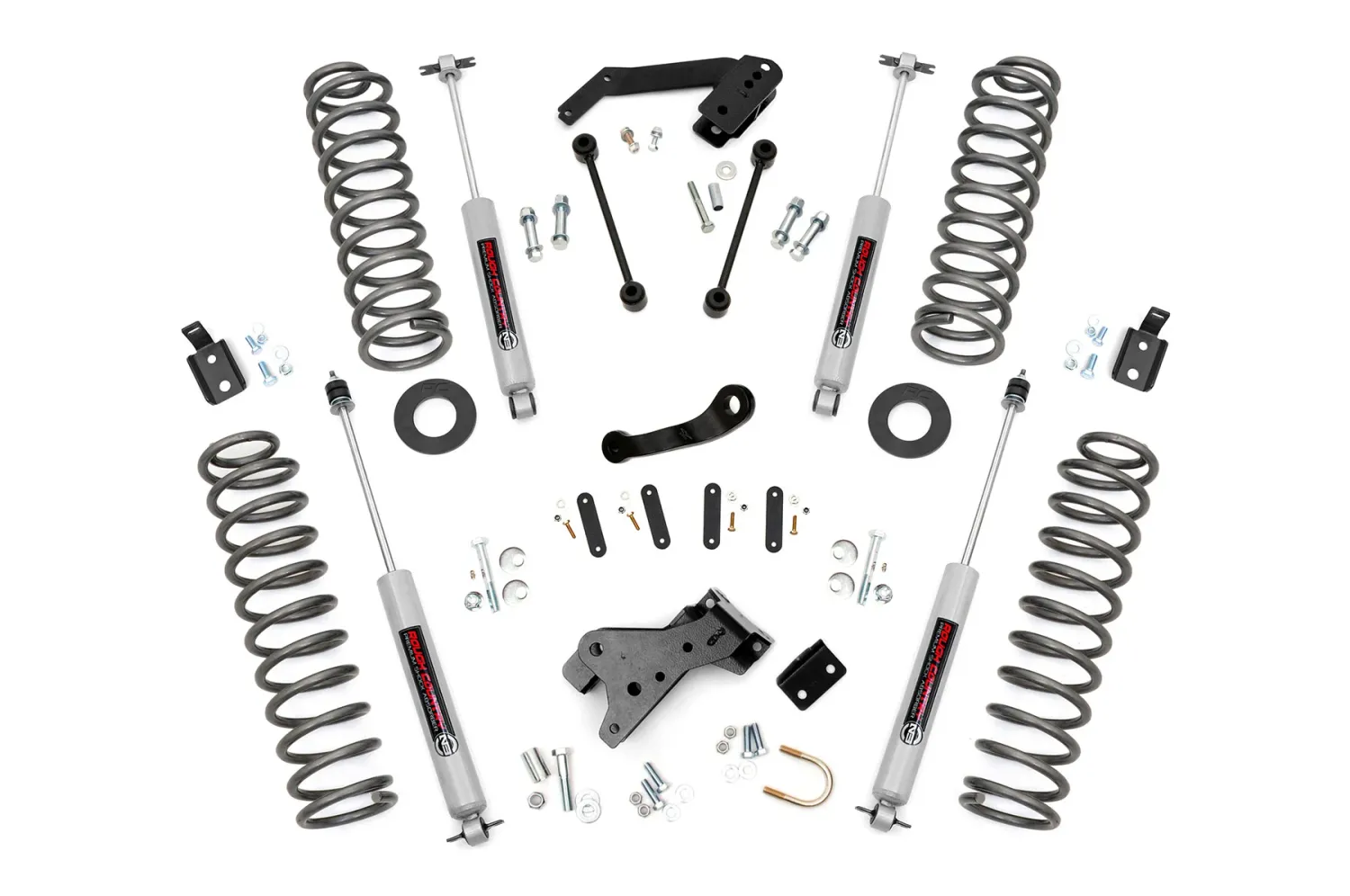 Rough Country 4 Inch Lift Kit 4-Door Jeep Wrangler JK 2WD/4WD (2007-2018)