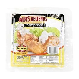 Alas rellenas champi�ones bucanero