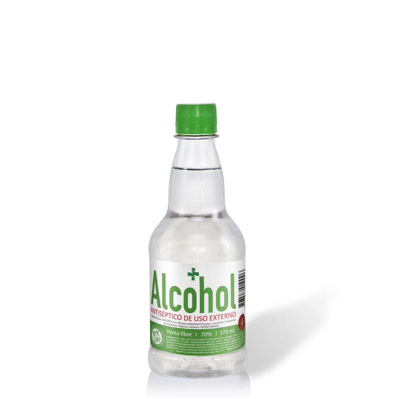 Alcohol antiseptico bot/vidr x375ml