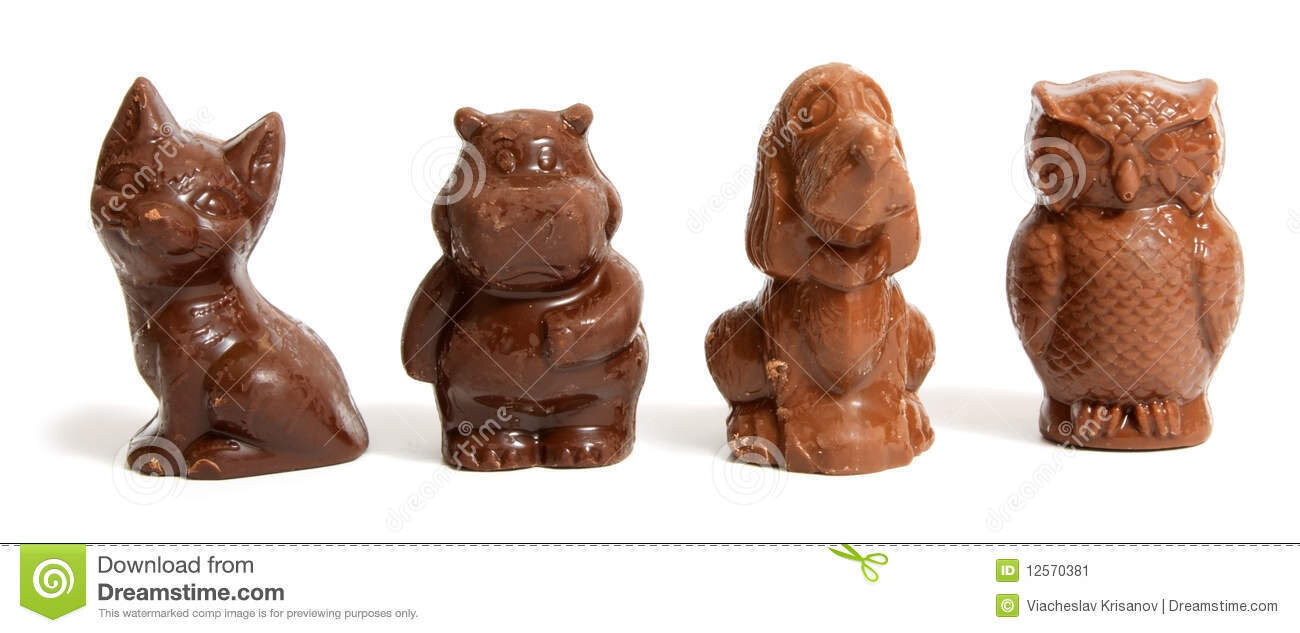 Animalitos de chocolate