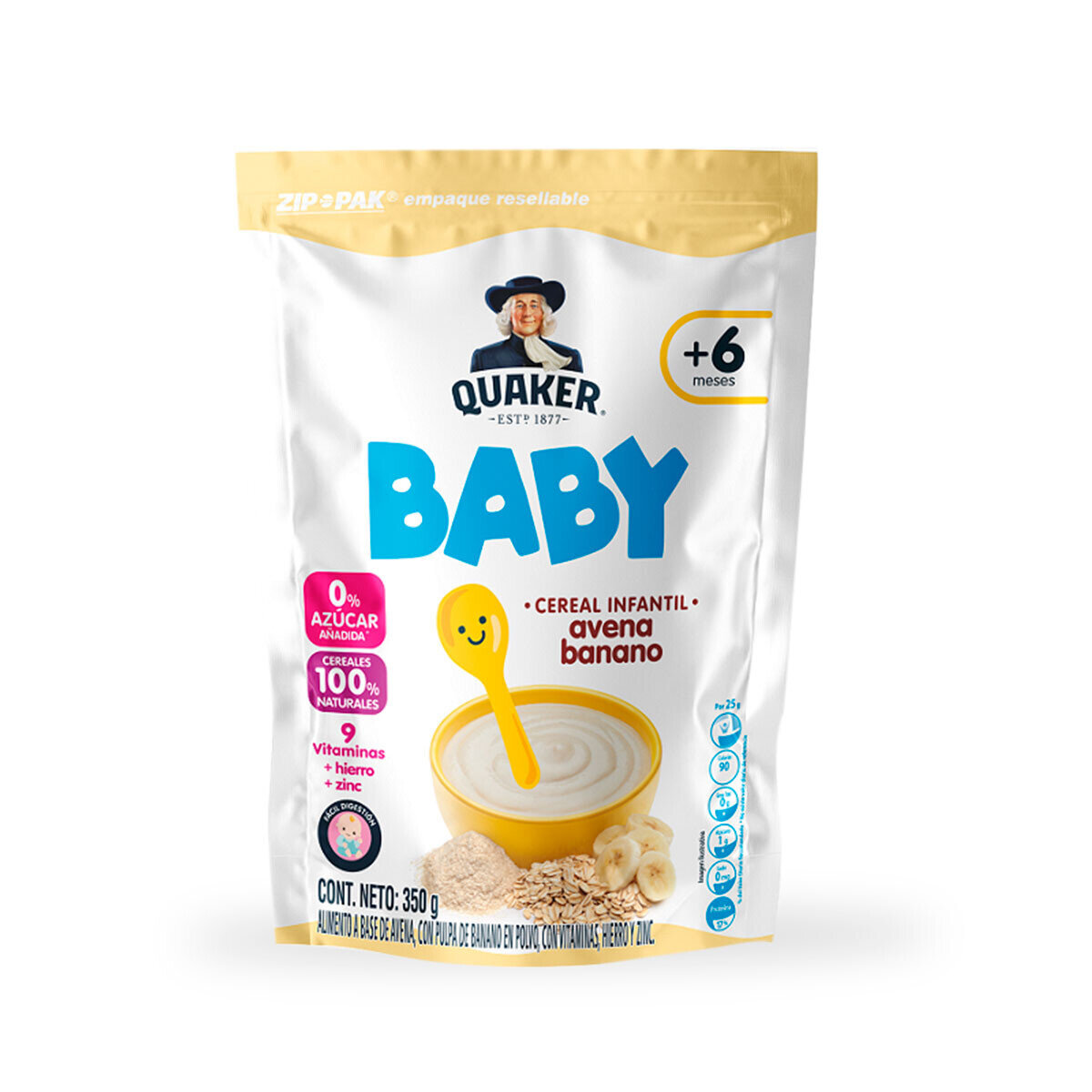 Avena baby quaker dpack x350gr