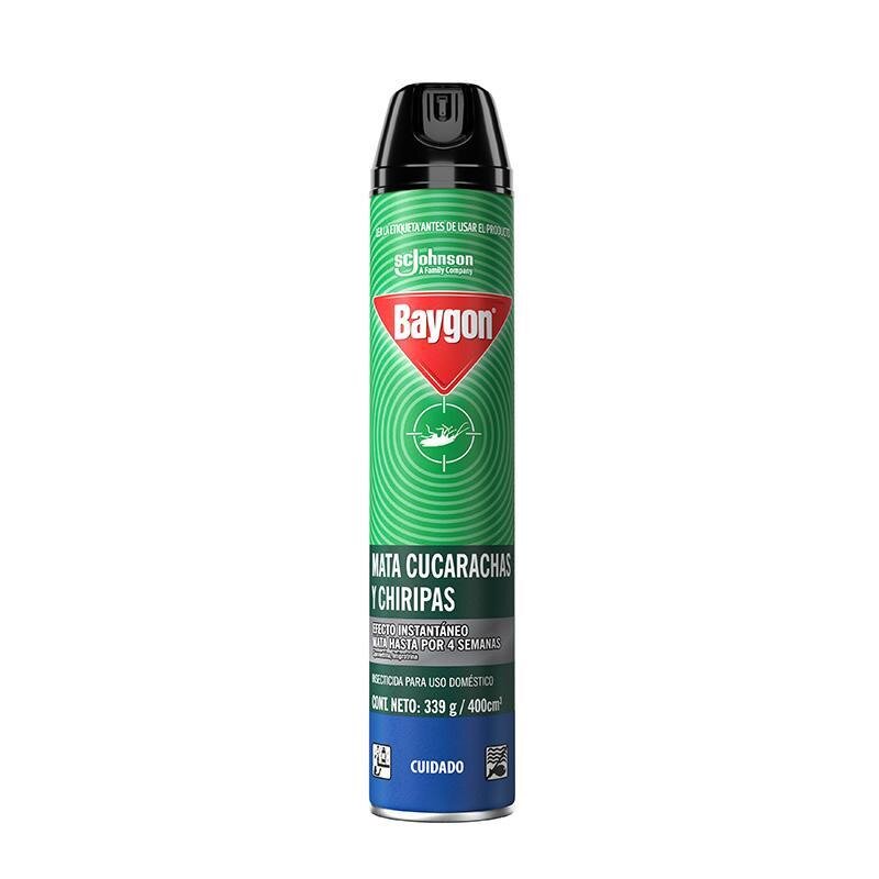 Baygon verde cucarachas y chiripas