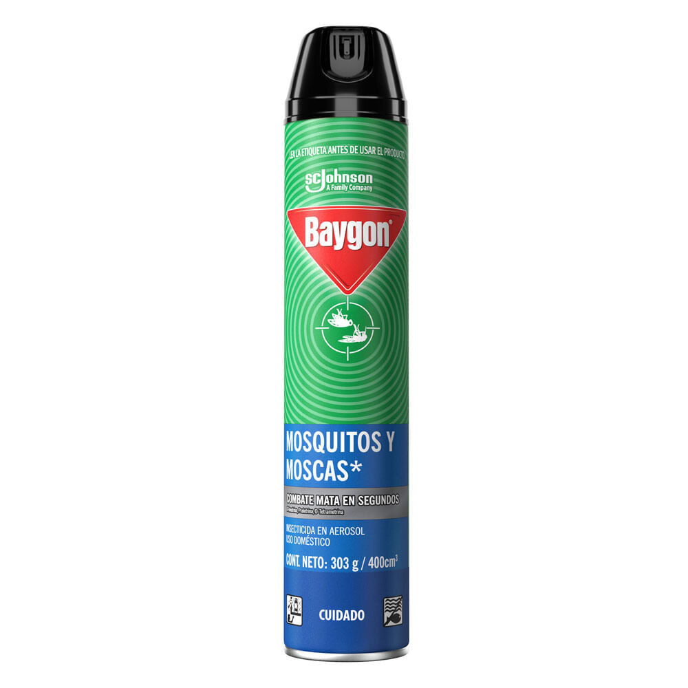 Baygon zancudo y moscas azul x285cc