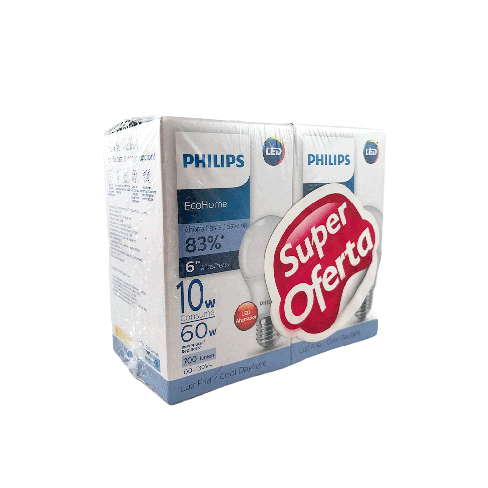 Bom philips 2*10w luz blanca led