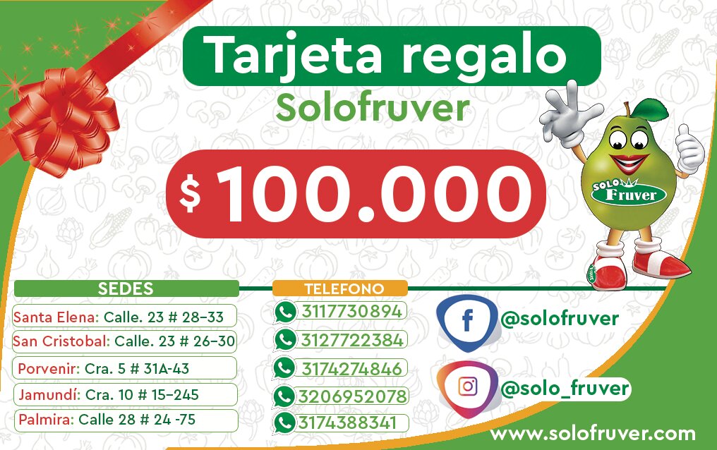 Bono para fruver