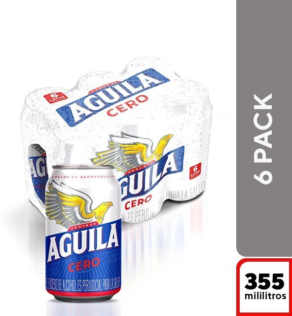 Cerv aguila 0.0% lata *6und *330ml