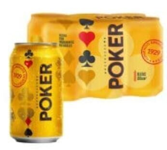 Cerveza poker ligera lta x6und