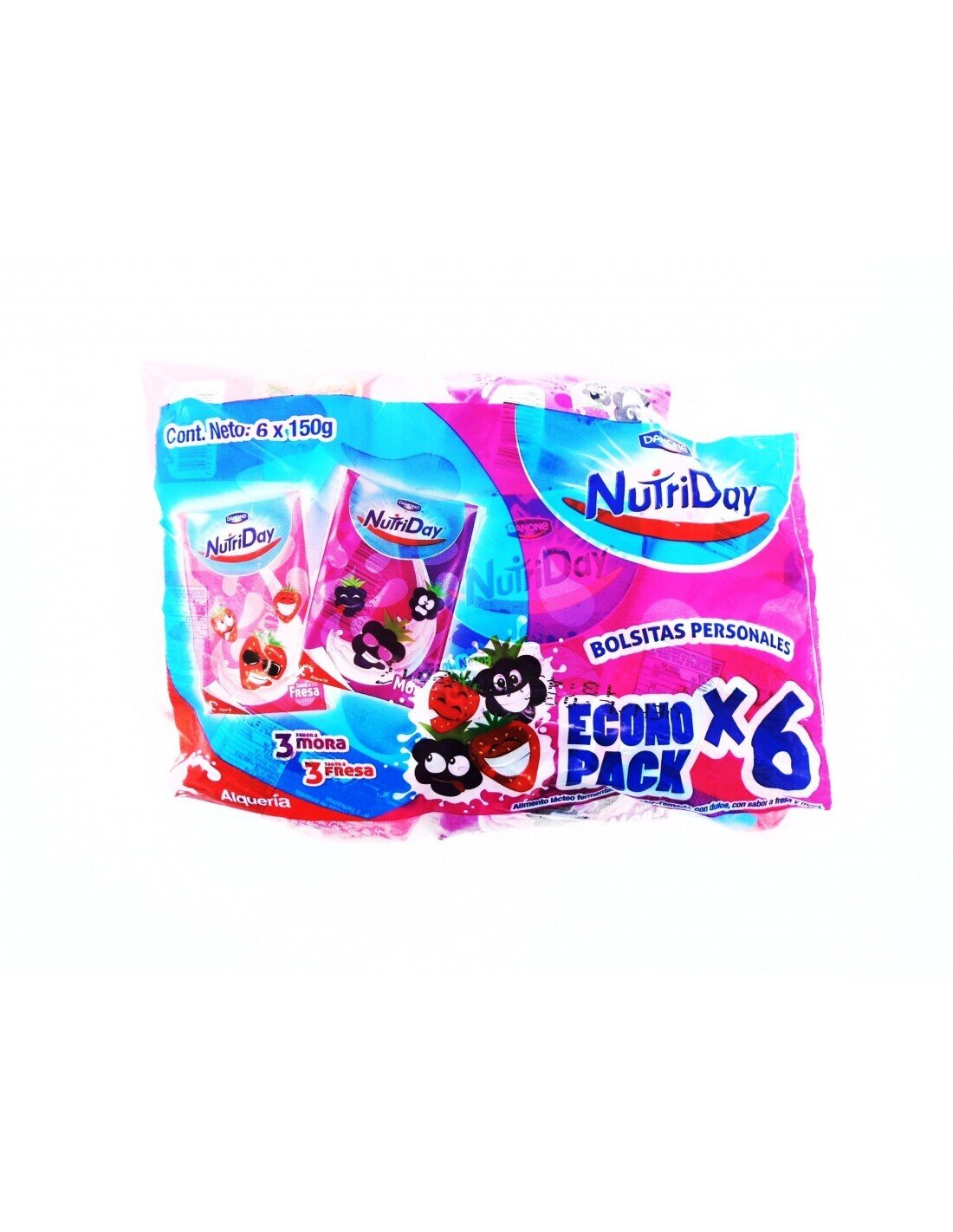 Combo yogurt nutriday gts bolsa x6