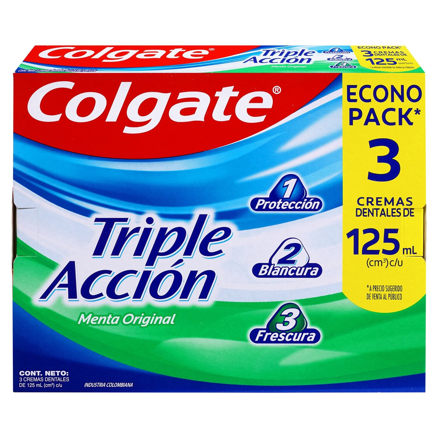Crema d.colgate t/accion x3und x125
