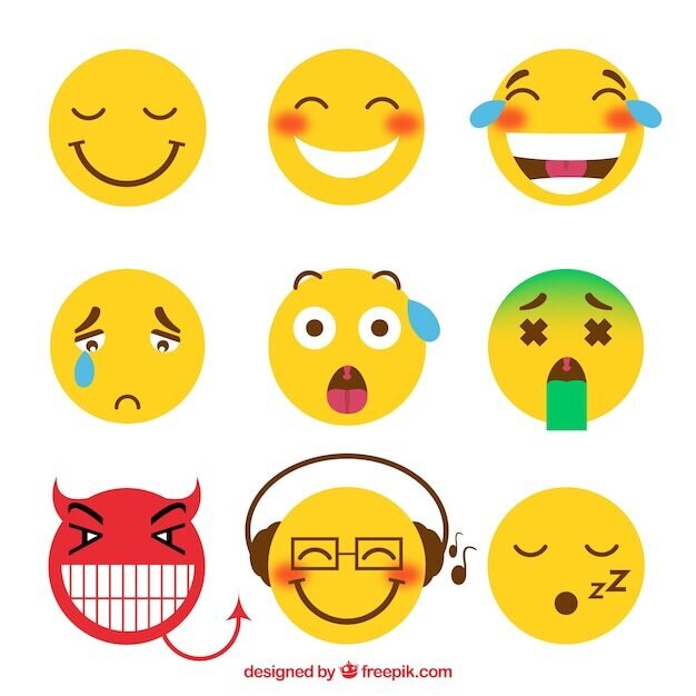 Emoticon emociones surtido