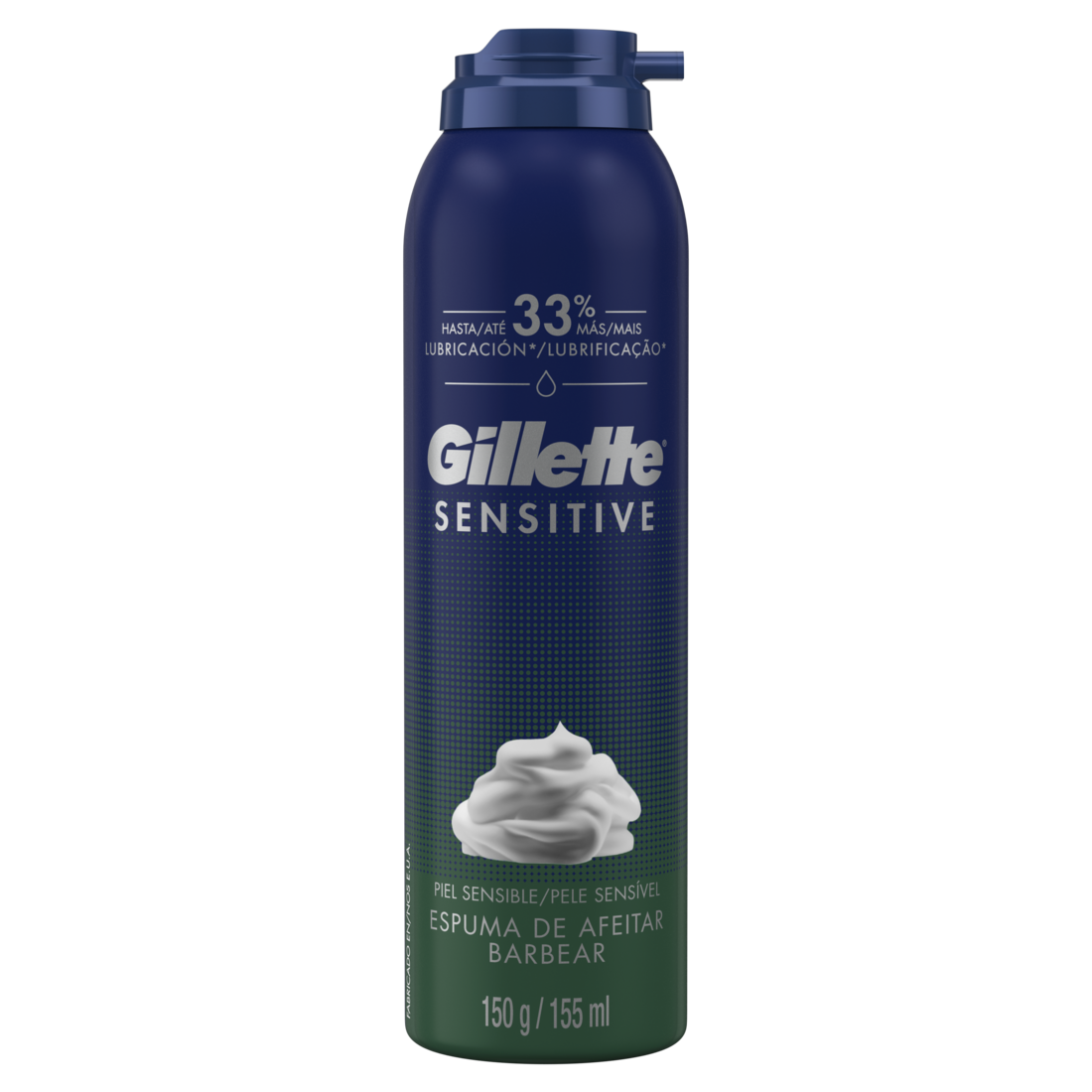 Espuma afeitar gillette sensit x150