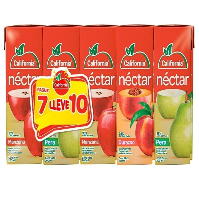 Jugo california naranja x200ml