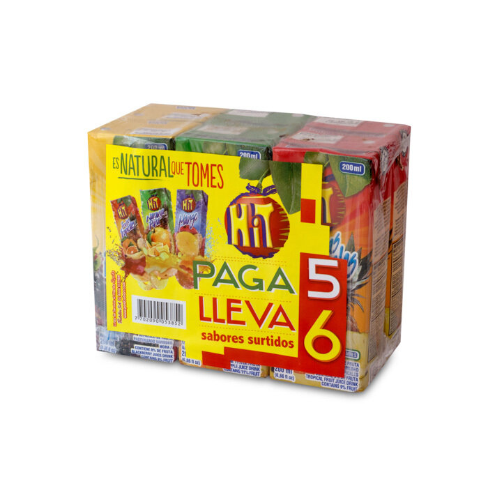 Jugo jugazo pg5 ll6 caja x200ml