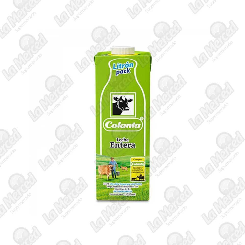 Leche colanta entera caja x1lt