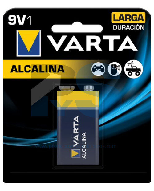 Pila varta 9v cuadrada x1un