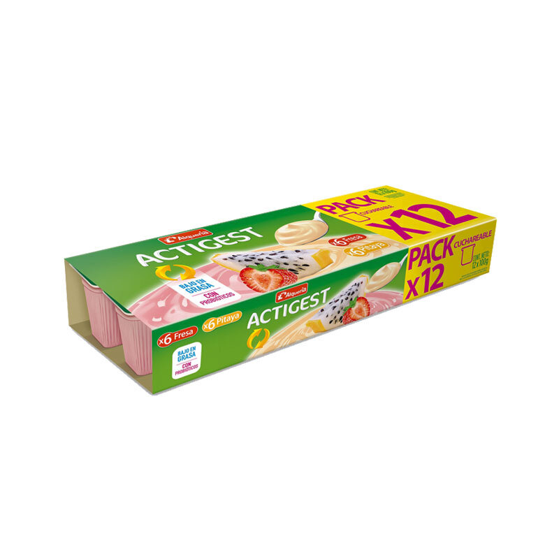 Yogurt actigest+nutriday cuchar x12