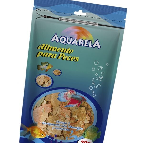 Alimento peces acuarela x20g