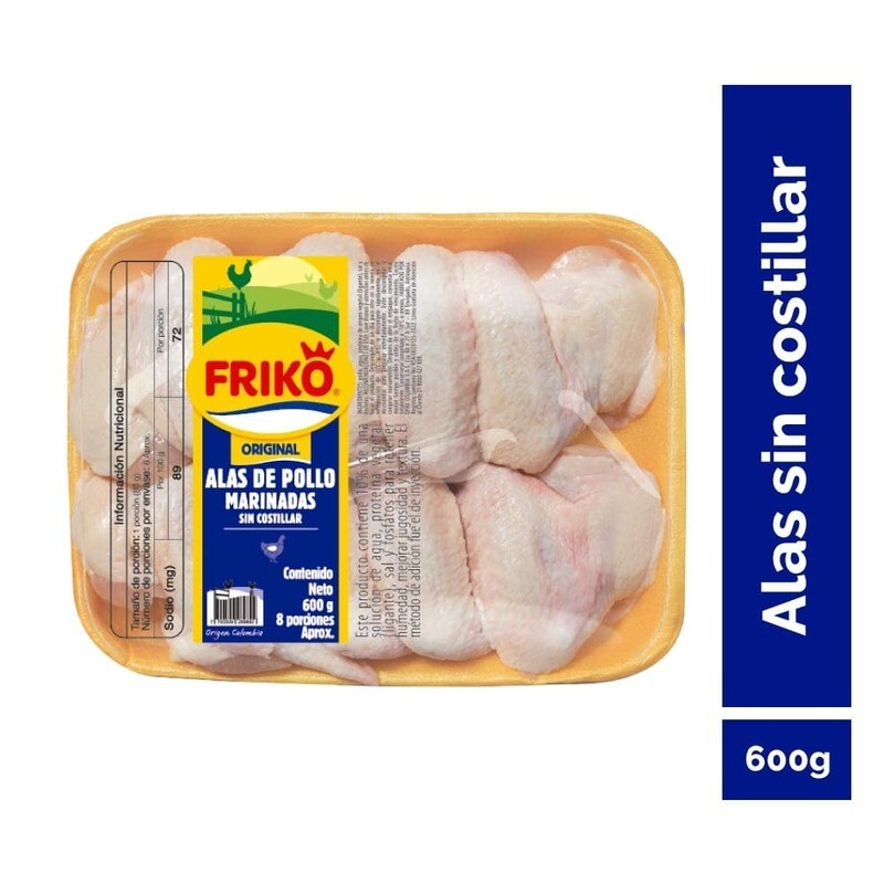 Alitas marinadas bandeja x5und