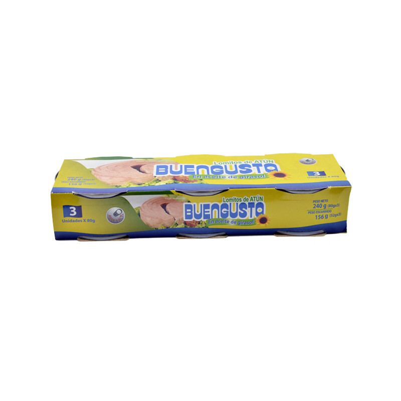Atun buengusto a/girasol 80g x3und