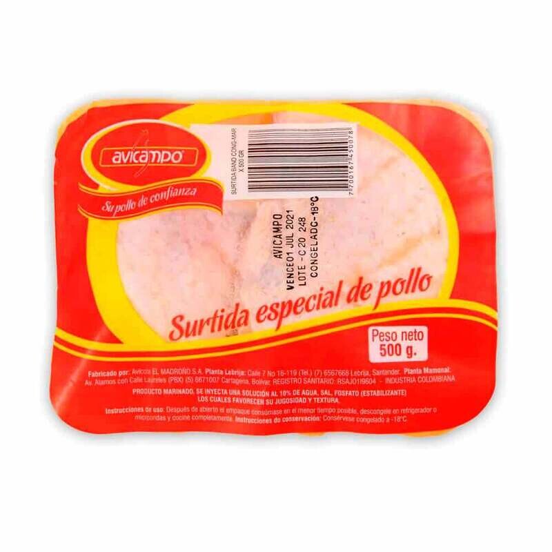 Bandeja surt polpular congelad
