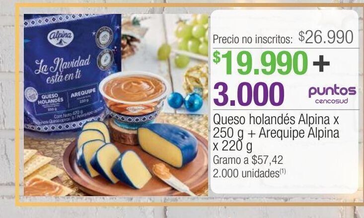 Arequipe alpina x250g
