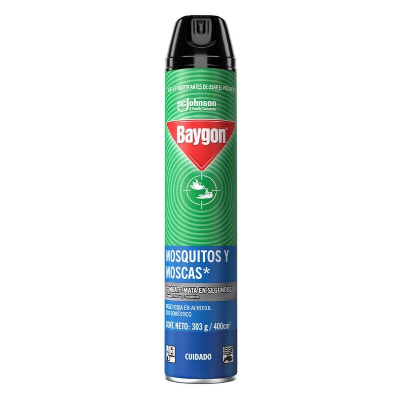 Baygon zancudo y moscas azul x285cc