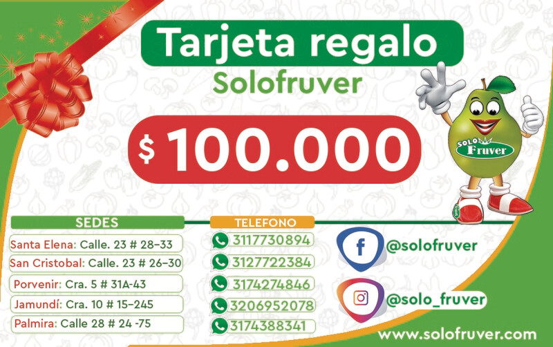 Bono para fruver