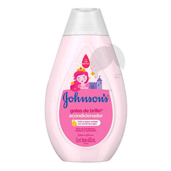 Acond. johnsons gotas brillo x200ml