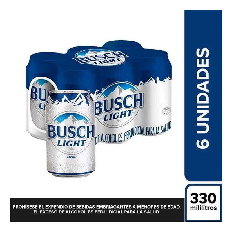 Cerv busch light 330ml *6unds