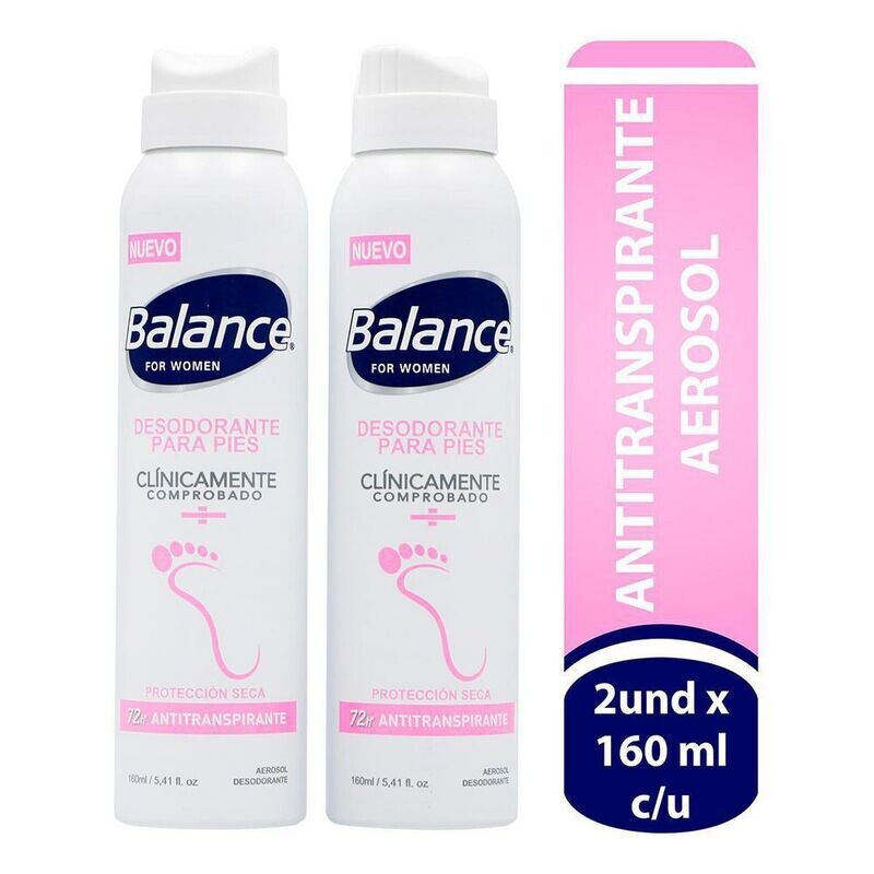 Balance pies x160ml x2un