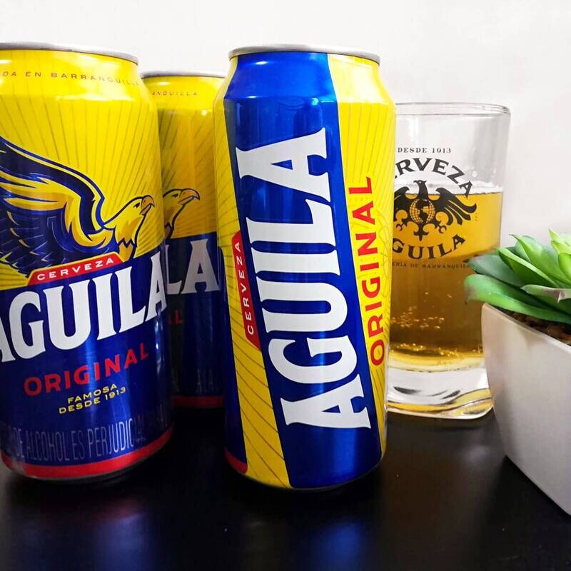 Cerveza aguila lata x18und