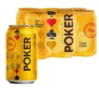 Cerveza poker ligera lta x6und